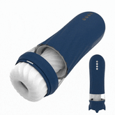 Pureros Rocket 3d Realistic Textured Electric Stroker With 5 Thrusting Rotating Modes - Blue