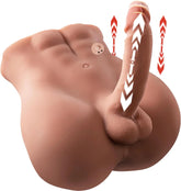 Pureros 11.46Lb Realistic Male Torso Sex Doll With Thrusting Dildo & Anus