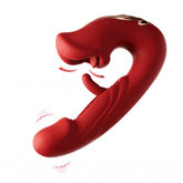 Pureros Rose Muncher Tapping G-Spot Vibrator Tongue Clitoral Stimulator