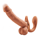 Pureros Double-Ended Dildos Female 10 Frequency Variable Sex Machine Clitoris Vibrator