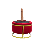 Pureros Red Seat Dildo Machine Chair Massage Seat