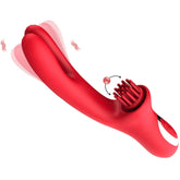 Pureros 3 In 1 Clit Tickling G Spot Wiggling Dildo Vibrator
