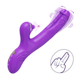 Pureros 3 In 1 Clitoris Tapping Wiggling G Spot Dildo Vibrator