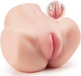 Pureros 4.1Lb 2-in-1 Realistic Brown Big Ass Male Pocket Pussy with Virgin Tight Labia and Anus