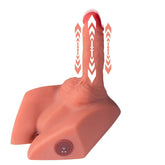 Pureros 5.66Lb Male Half Torso Sex Doll with Thrusting Dildo & Tight Anus