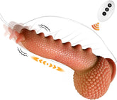 Pureros 9.06in Thrusting Monster Snail Dildo Vibrator with 3 Thrusting & 9 Vibrating Modes