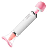 Pureros Cingrela Massage Wand Vibrators with Licking Suction Cup