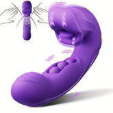 Pureros Rose Muncher Clitoris Biting Rolling Ball G Spot Vibrator