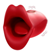 Pureros Rose Muncher 10 Biting & 10 Vibrating Modes Stimulate Nipple Clitoral Tongue Vibrator