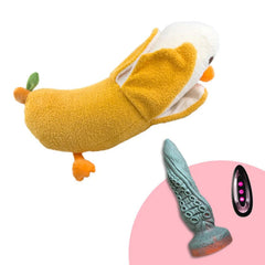 Pureros Plush Dildo Machine Thrusting Licking Dildo Machine Sex Toy With Remote Control