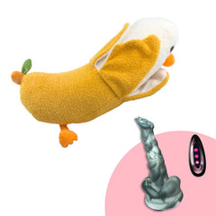 Pureros Plush Dildo Machine Thrusting Licking Dildo Machine Sex Toy With Remote Control