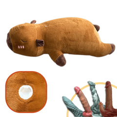 Pureros Plush Dildo Machine Thrusting Licking Dildo Machine Sex Toy With Remote Control