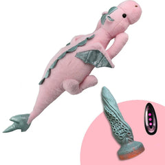 Pureros Plush Dildo Machine Thrusting Licking Dildo Machine Sex Toy With Remote Control
