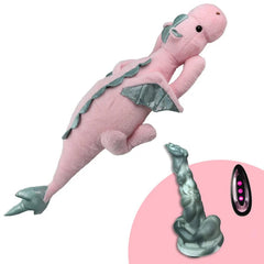 Pureros Plush Dildo Machine Thrusting Licking Dildo Machine Sex Toy With Remote Control